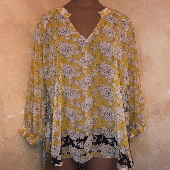 Cabi Amelia Gather Blouse Small - Picture 2 of 5